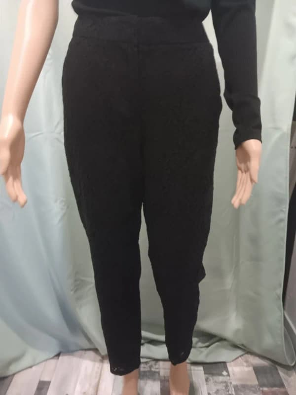 Pantalon Promod noir texturé