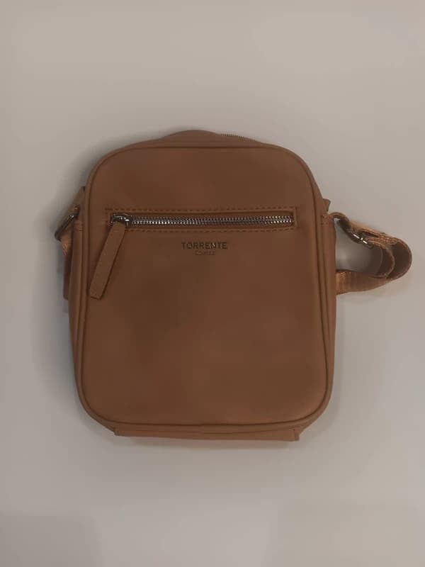 Sac bandoulière Torrente Couture marron camel – neuf avec étiquette