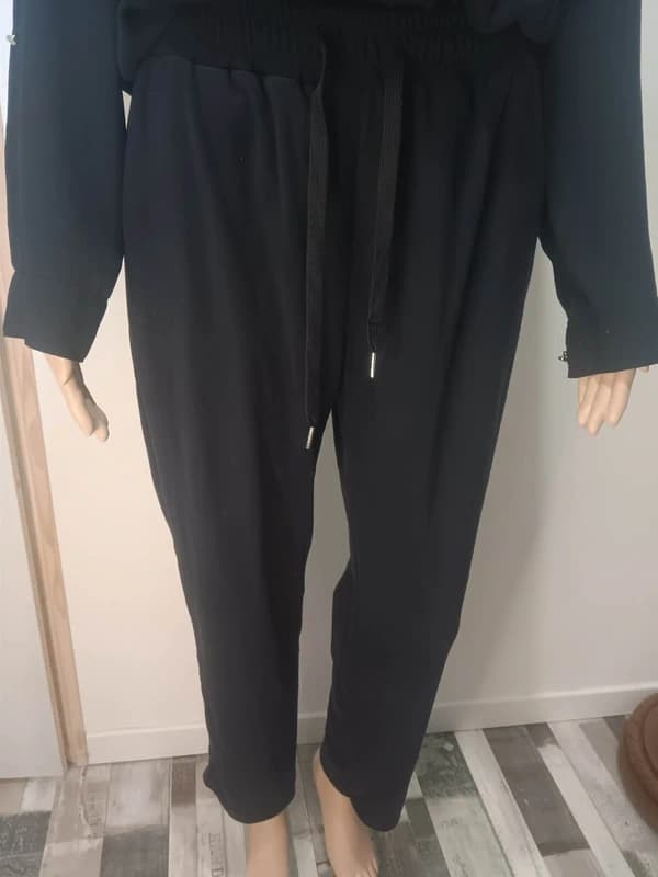 Pantalon fluide bleu marine Proto Moda Made in Italy – taille unique