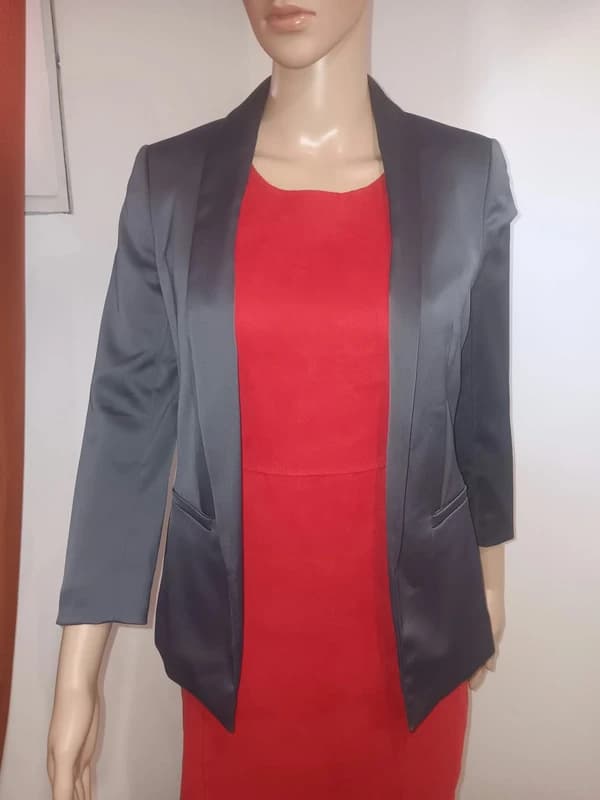 Blazer H&M gris satiné taille 32