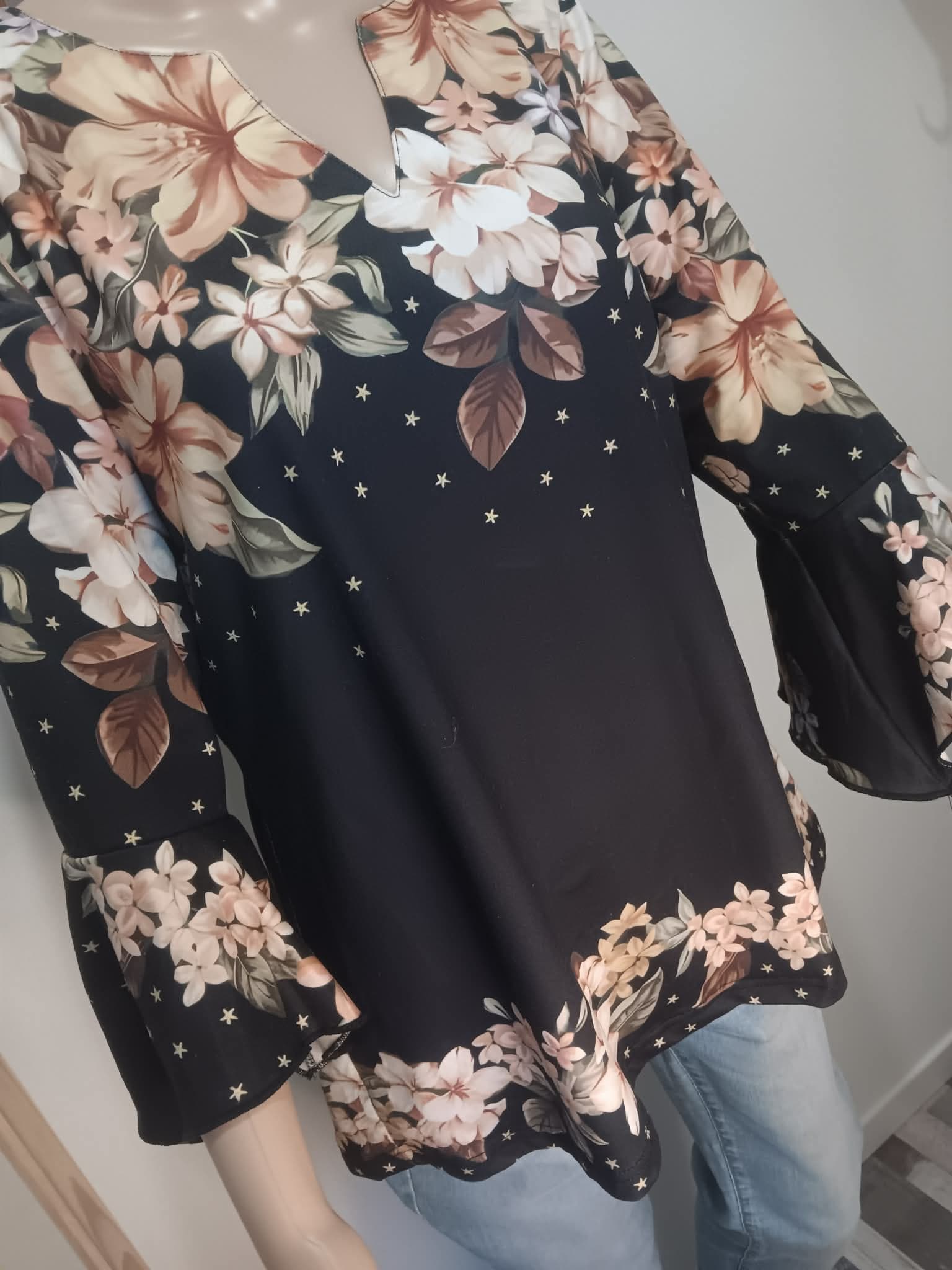 Haut fleuri