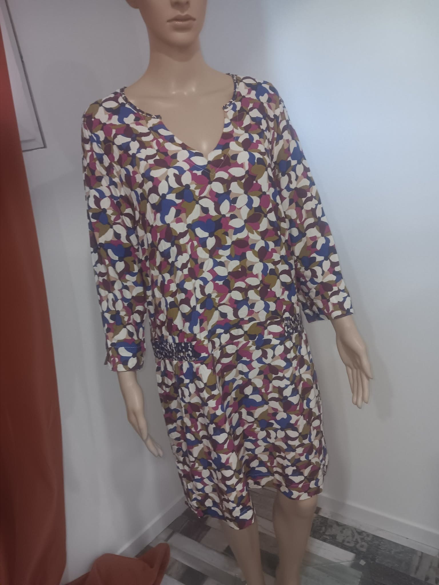 Robe imprimée Mix Miss by Captain Tortue – taille 40 – manches 3/4