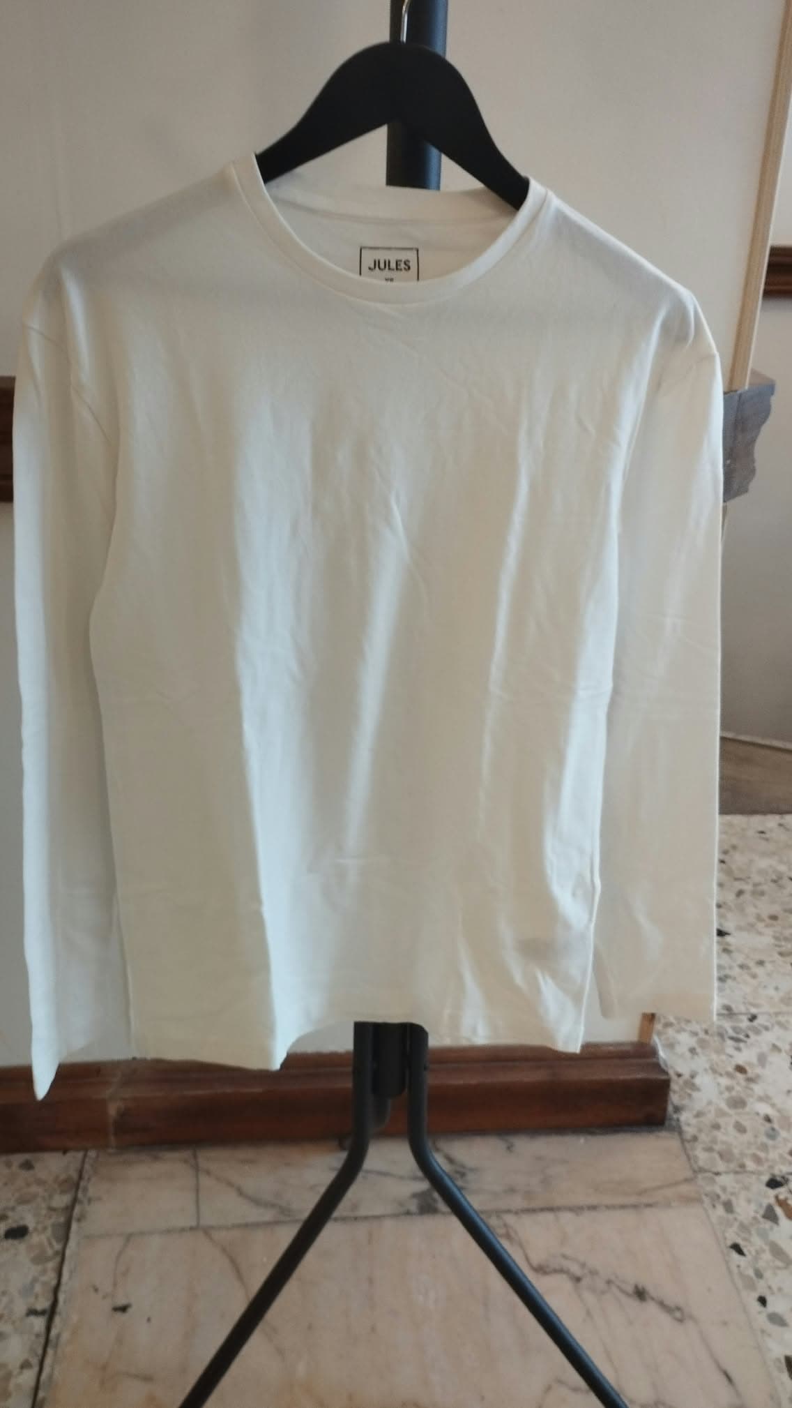 T-shirt manches longues blanc Jules – Taille XS